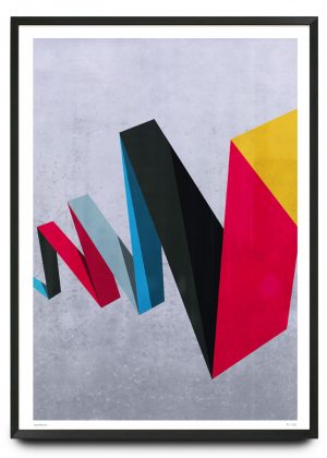 Zig zag illustration limited edition print