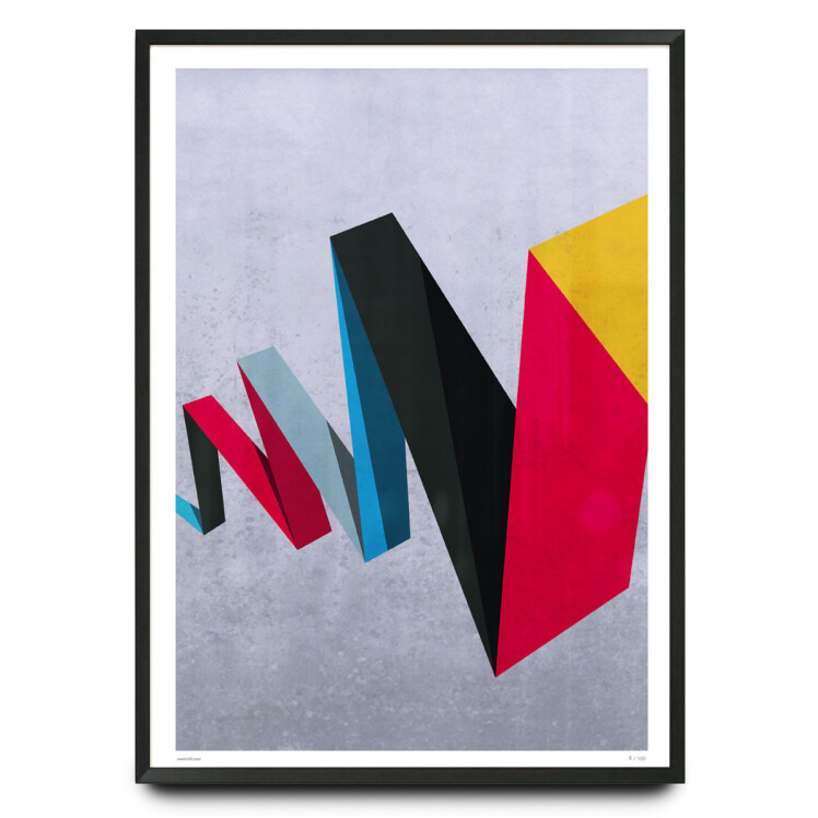 Zig zag illustration limited edition print