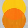 Overprinted yellow and orange circles limited edition print