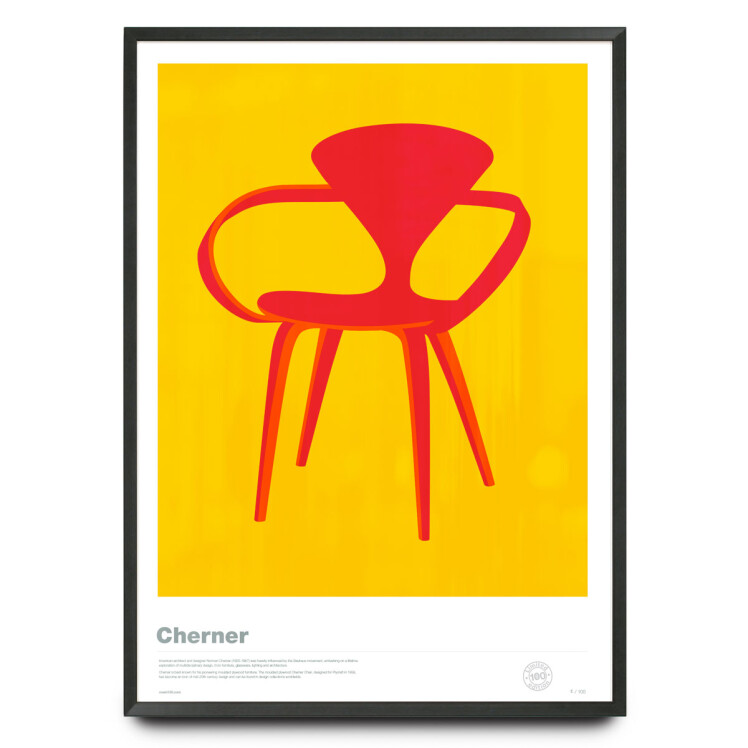 Sylized illustration of Cherner Chair