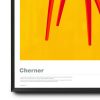 Sylized illustration of Cherner Chair limited edition print