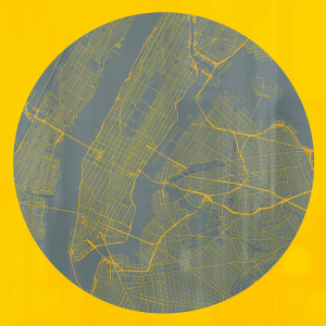 New York city map limited edition print