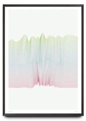 Electric waves 2 design limited edition print