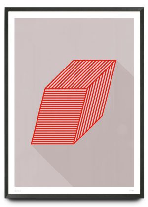 Boxed graphic design limited edition print