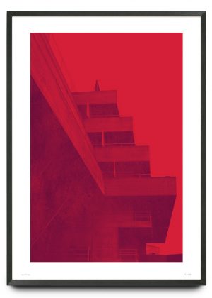 Brutalism National Theatre limited edition print
