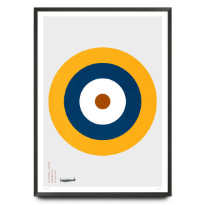 Spitfire RAF Type A.1 roundel design limited edition print