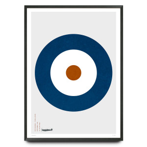 Spitfire RAF type A roundel design limited edition print