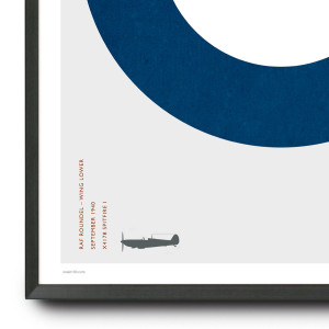 Spitfire RAF roundel design limited edition print