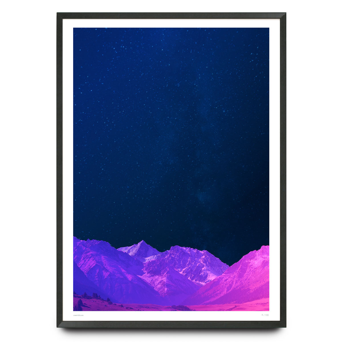 Hyper real mountain sky limited edition poster