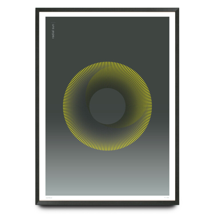 Radial Sun limited edition design print