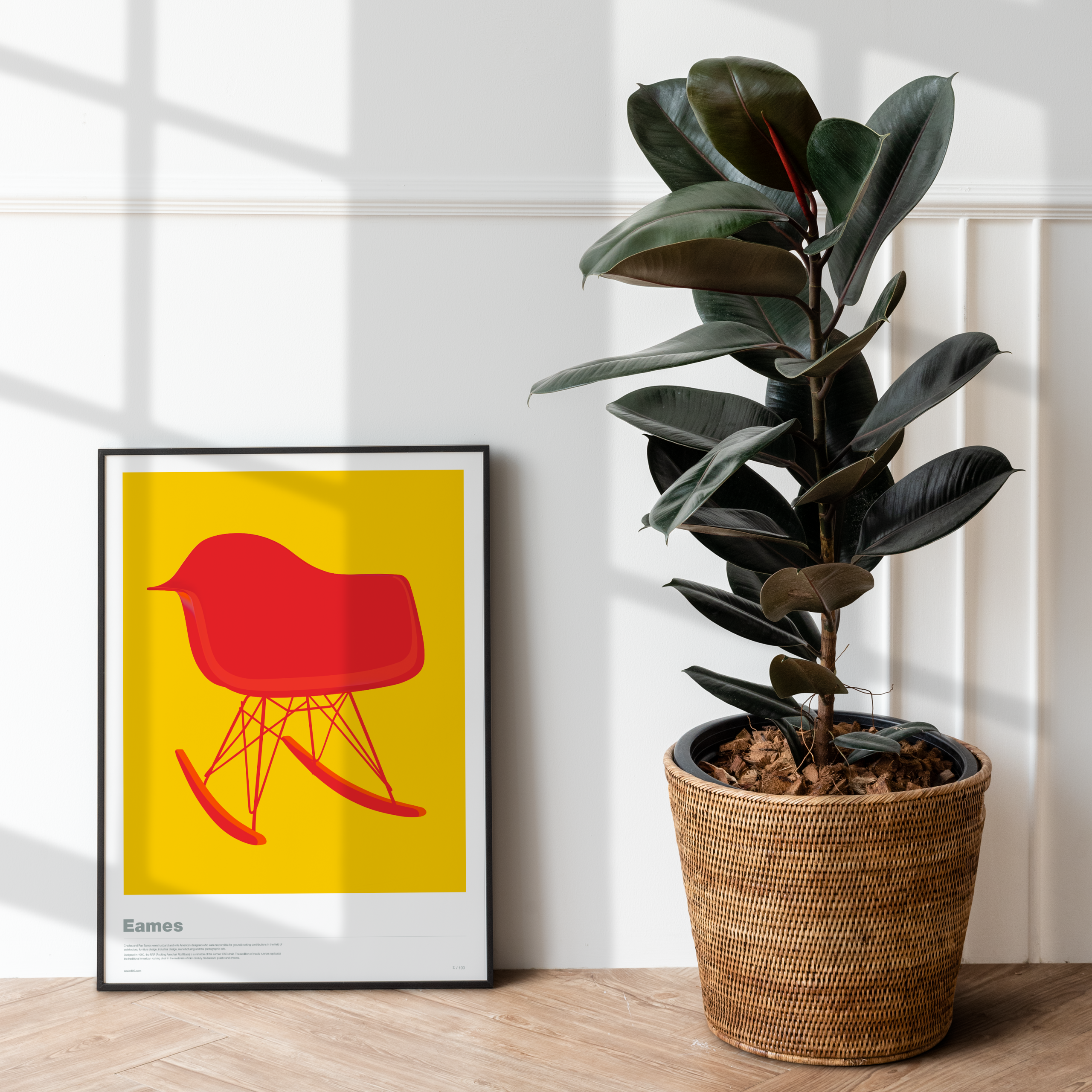 One in 100’s exclusive contemporary wall art eames contemporary wall art print from One in 100